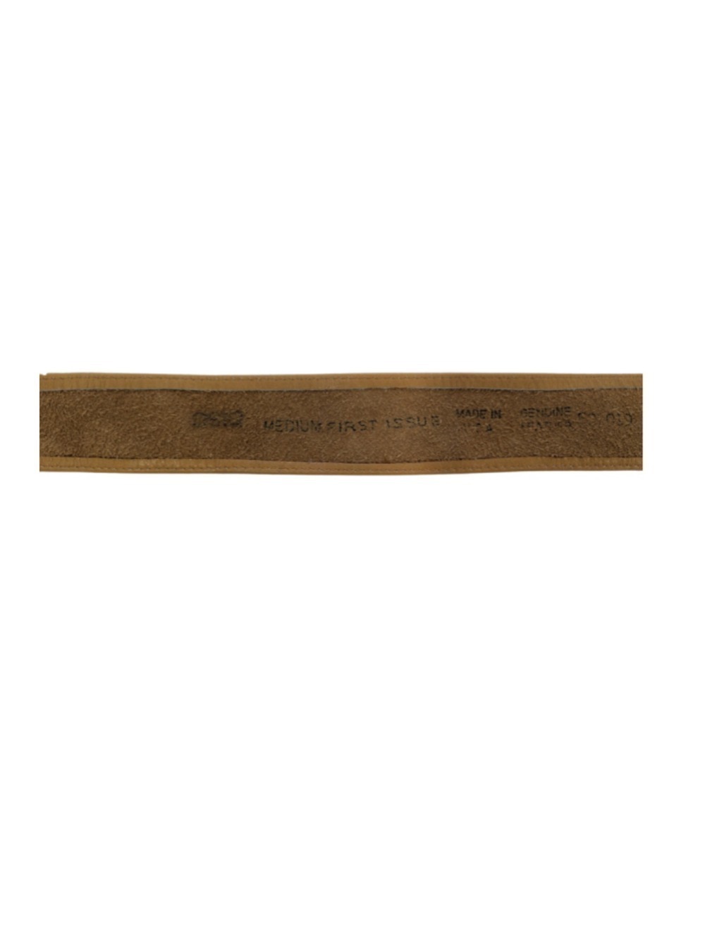 Tan Genuine Leather Belt Medium Wide Vintage Style 1.75 Minimalist Classic - Picture 7 of 9